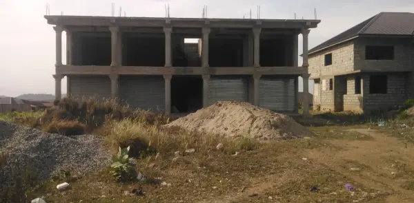 Four plots of Land by the main road for Sale at Kasoa Jei River